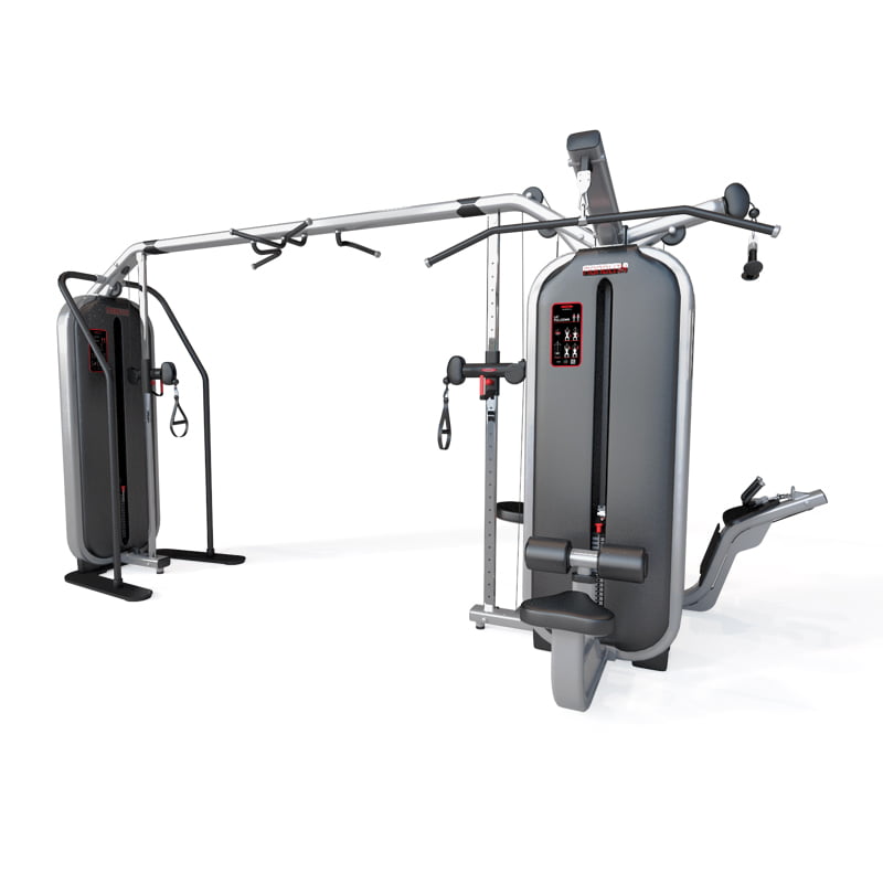 Panatta 1MTH115+1MTH124 JUNGLE MACHINE + ADJUSTABLE CABLE STATION WITH BAR - Panatta Monolith